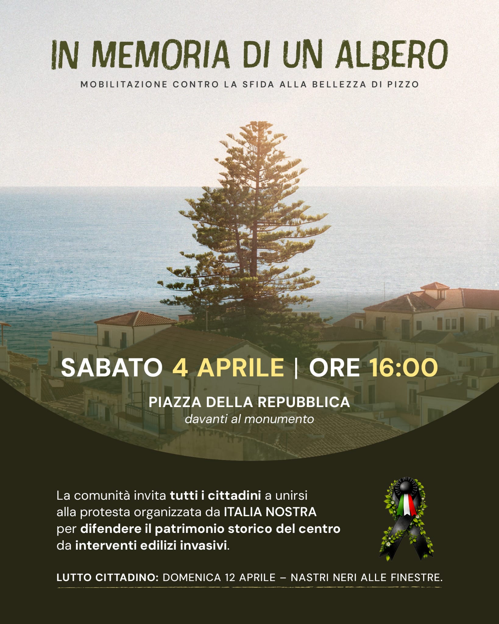 Manifesto In memoria di un albero