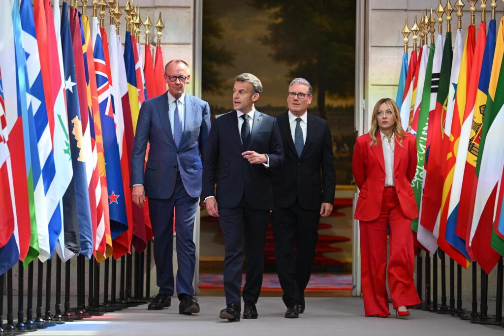 Meloni, Macron, Starmer e Merz