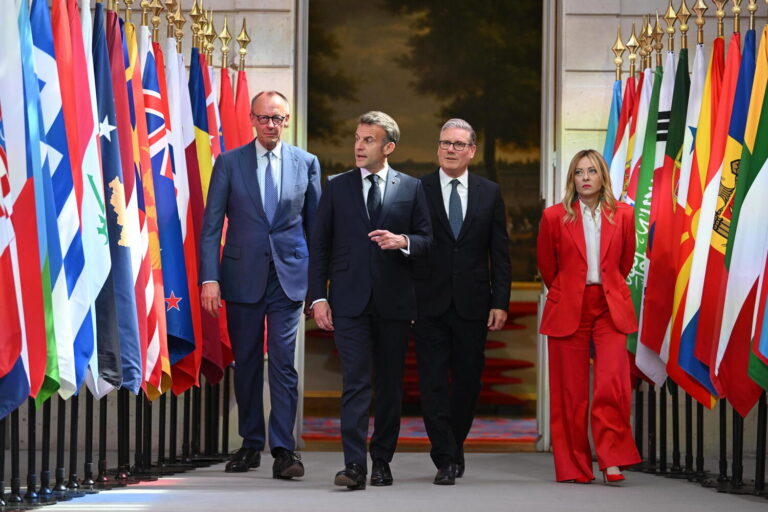 Meloni, Macron, Starmer e Merz