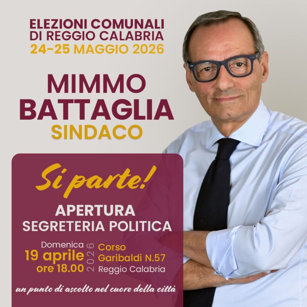Mimmo Battaglia locandina apertura segreteria politica