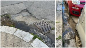 Perdita d'acqua via Paolo Pellicano