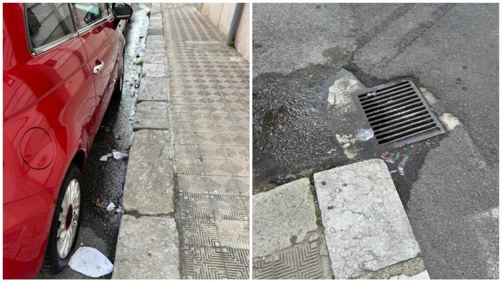 Perdita d'acqua via Tenente Panella