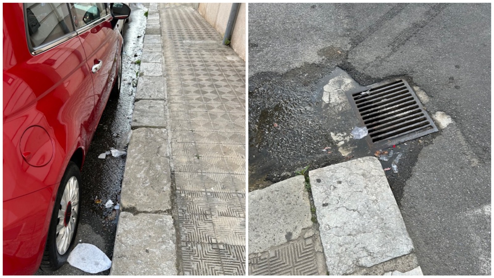 Perdita d’acqua via Tenente Panella