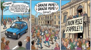 Vignetta Pesce d'aprile Tari