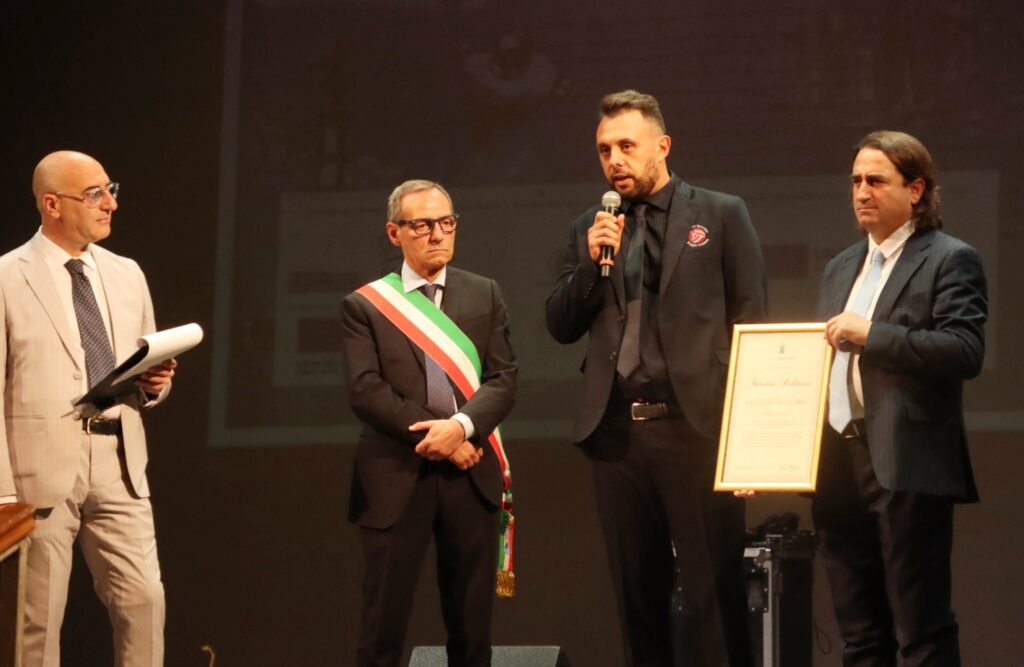 Premio San Giorgio d'Oro 2026 cerimonia e premiati mister Antonio Polimeni Domotek