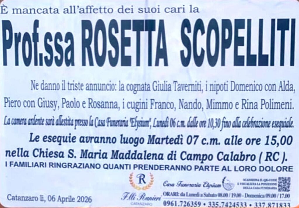 Prof. Rosetta Scopelliti