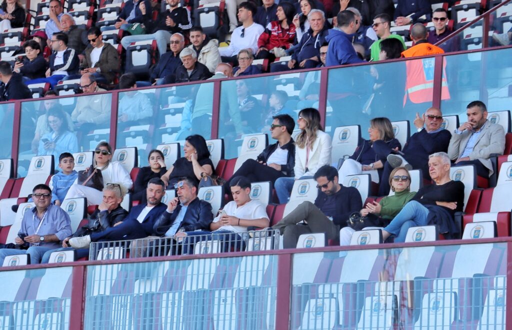 Reggina-Paternò Ballarino Minniti Romeo Brunetti in tribuna al Granillo