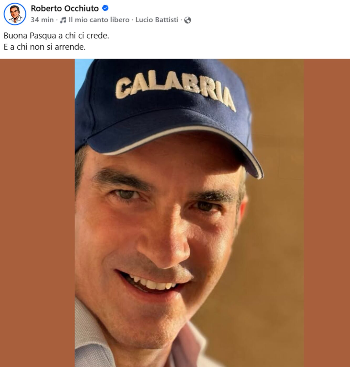 Roberto Occhiuto auguri Pasqua