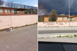 Scritte contro Israele chiesa Lamezia Terme