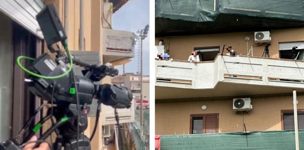 Telecamera balcone Gela-Reggina