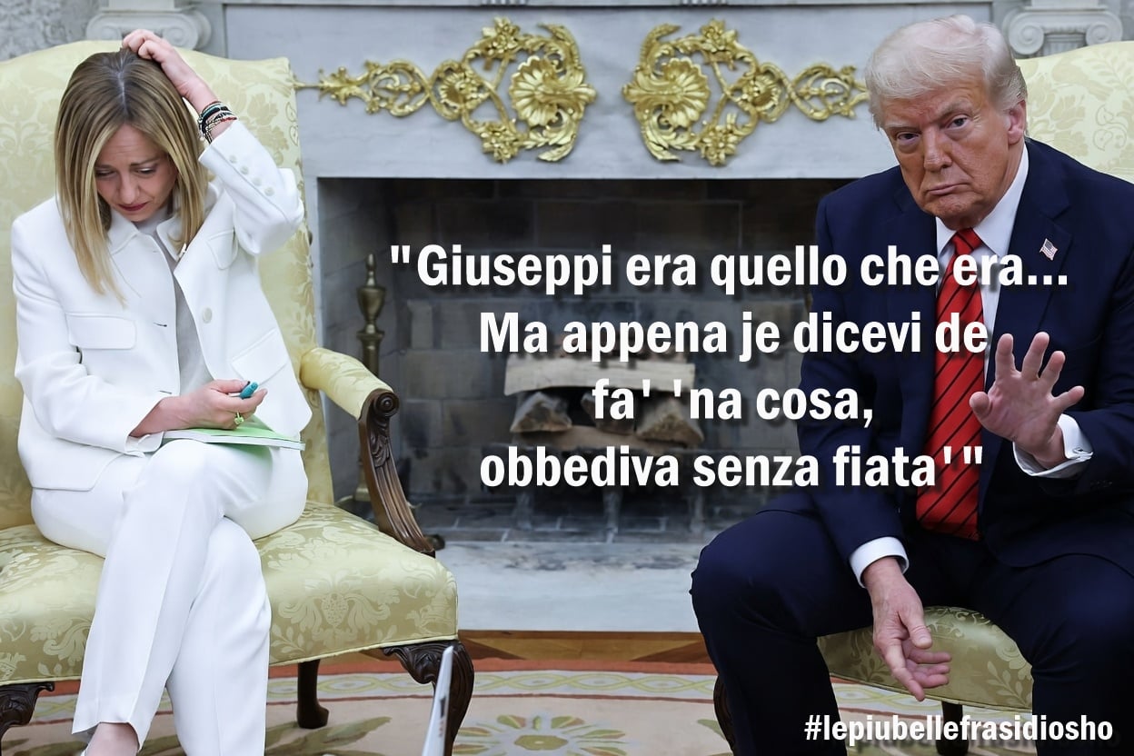 Vignetta Osho Meloni-Trump