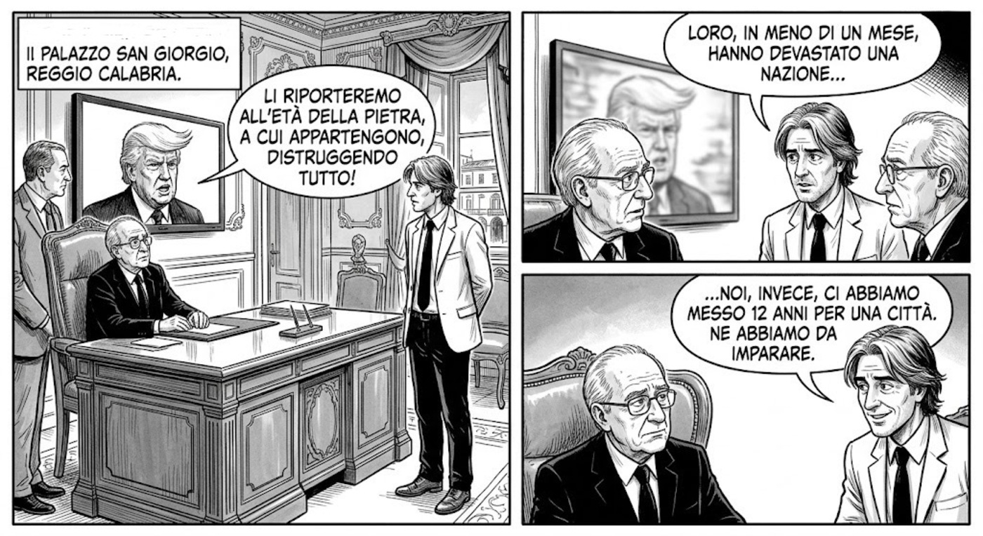 Vignetta Trump Età della Pietra