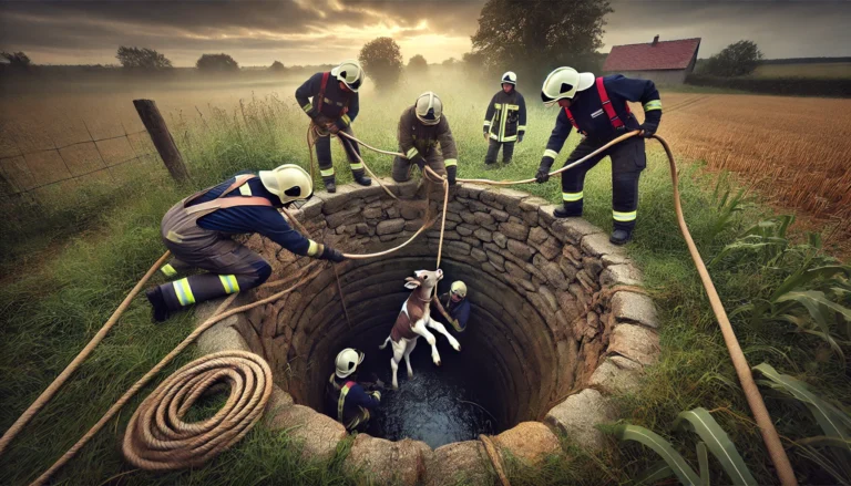 Sicilia, vitello cade in un pozzo profondo 5 metri: salvato dai Vigili del Fuoco