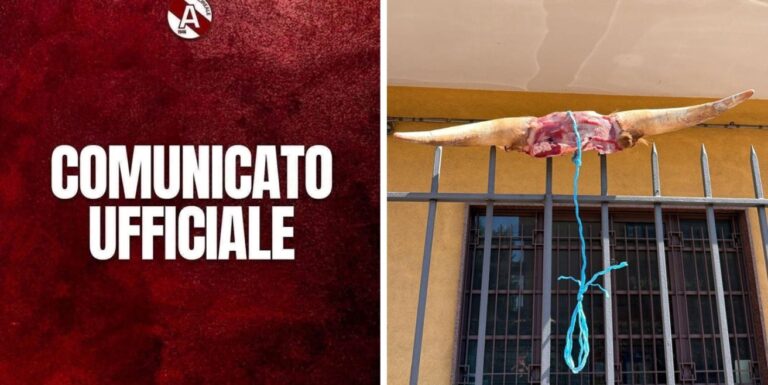 Serie D, incredibili minacce al Presidente dell’Acireale: scalpo di un bovino fuori dall’abitazione
