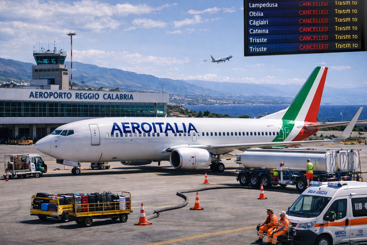 aeroitalia crisi carburante