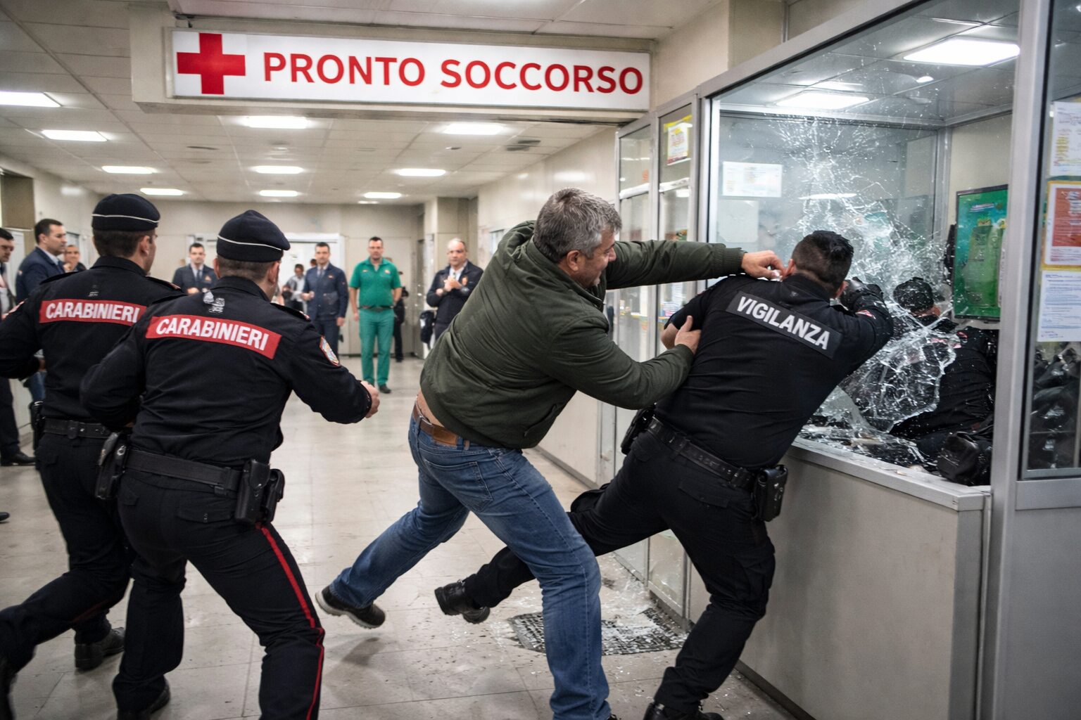 aggressione guardia giurata pronto soccorso
