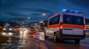 ambulanza di sera