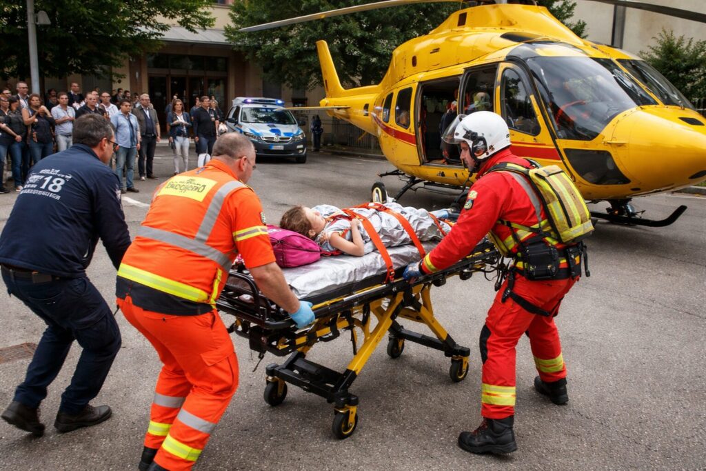 ambulanza elisoccorso bimba