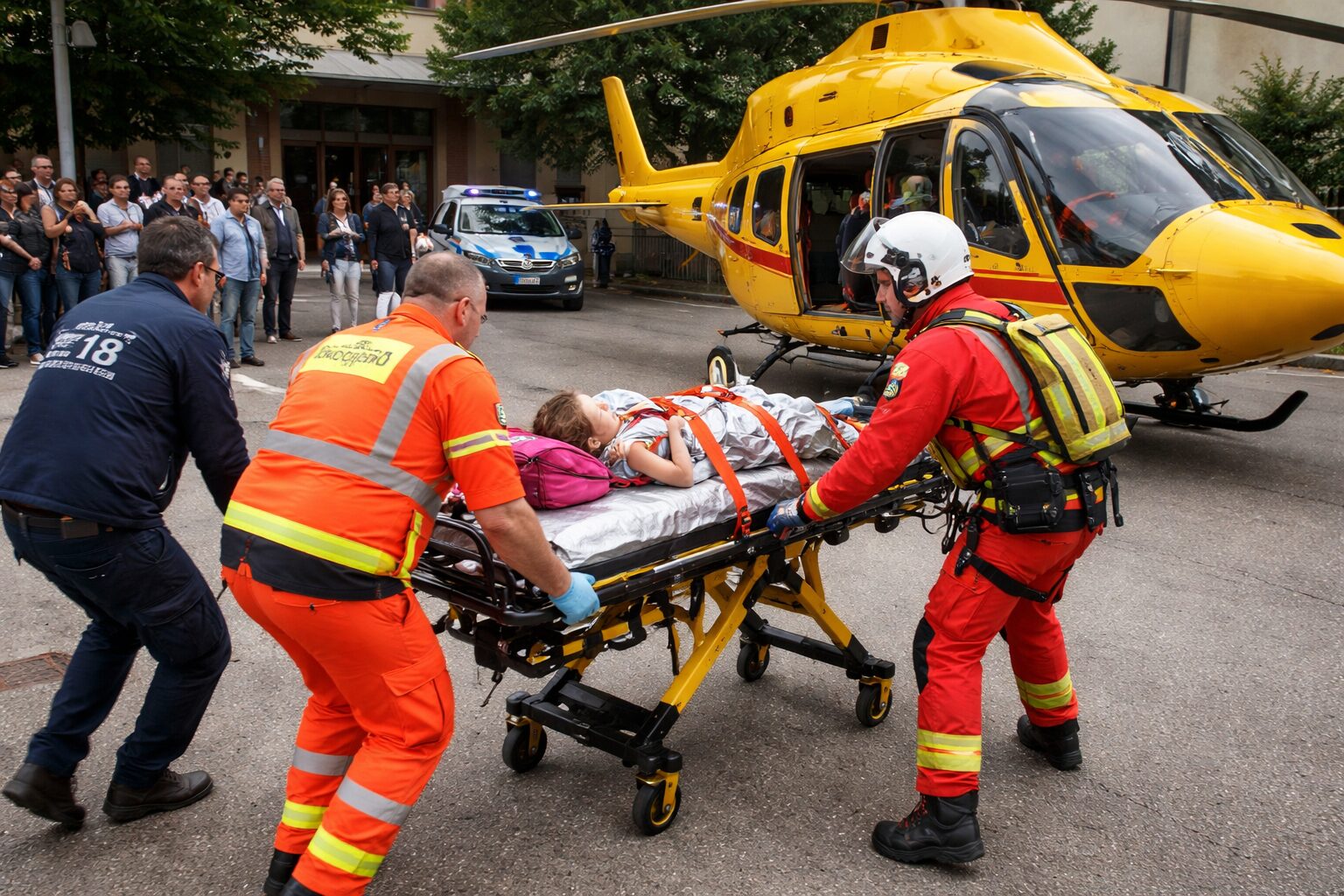 ambulanza elisoccorso bimba