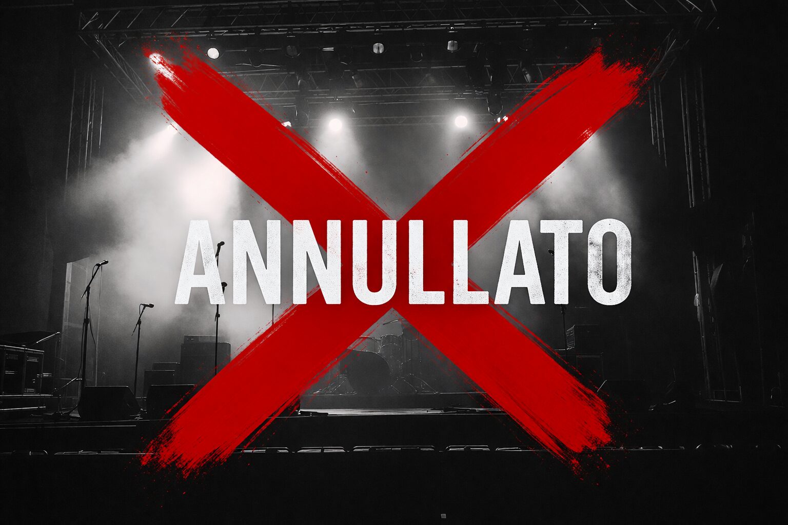 concerto annullato