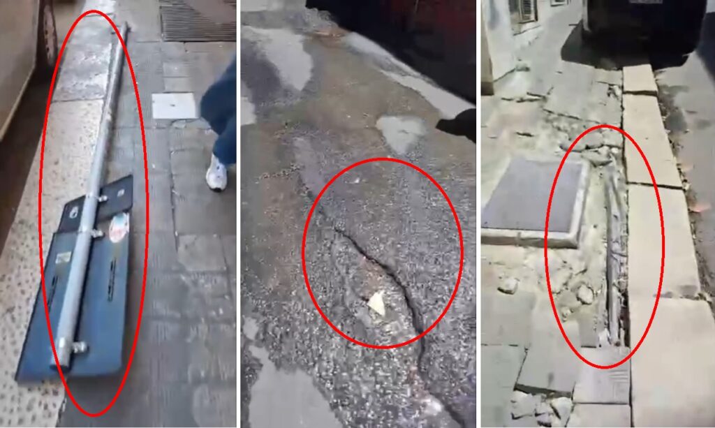 degrado in via giulia