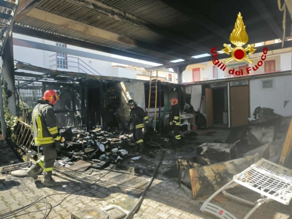 incendio struttura alberghiera