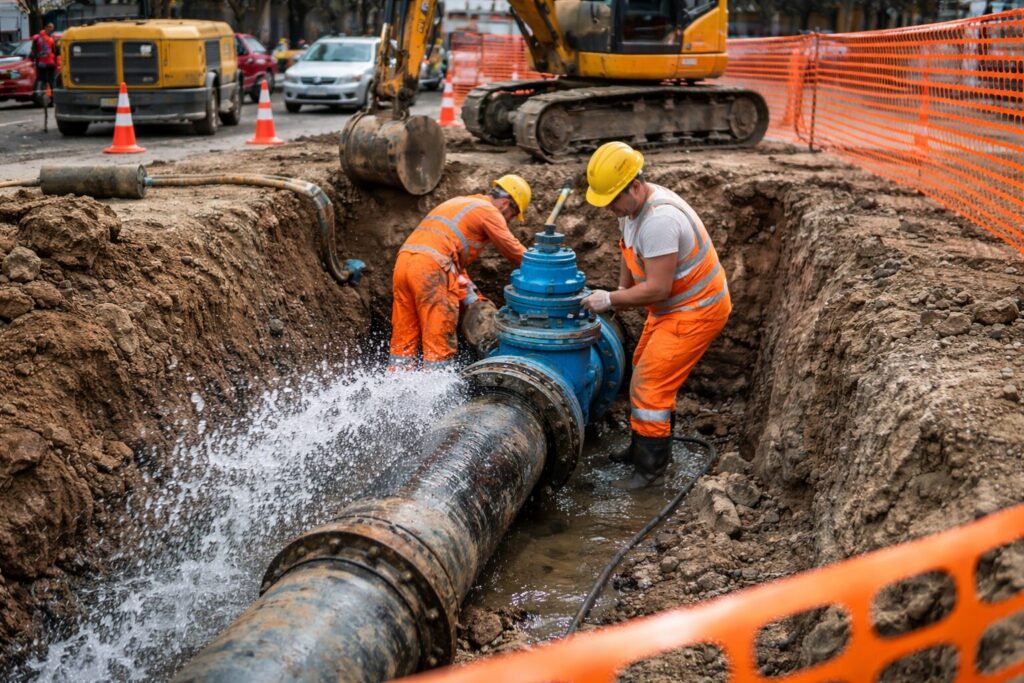 lavori condotta idrica