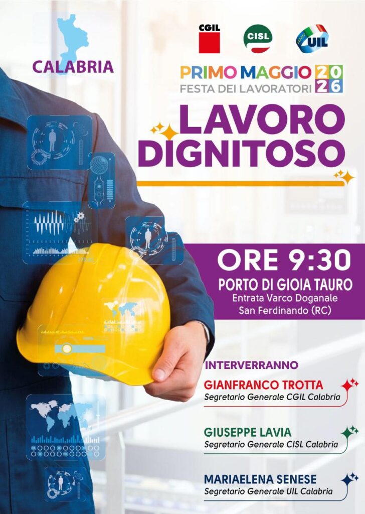 locandina 1 maggio sindacati