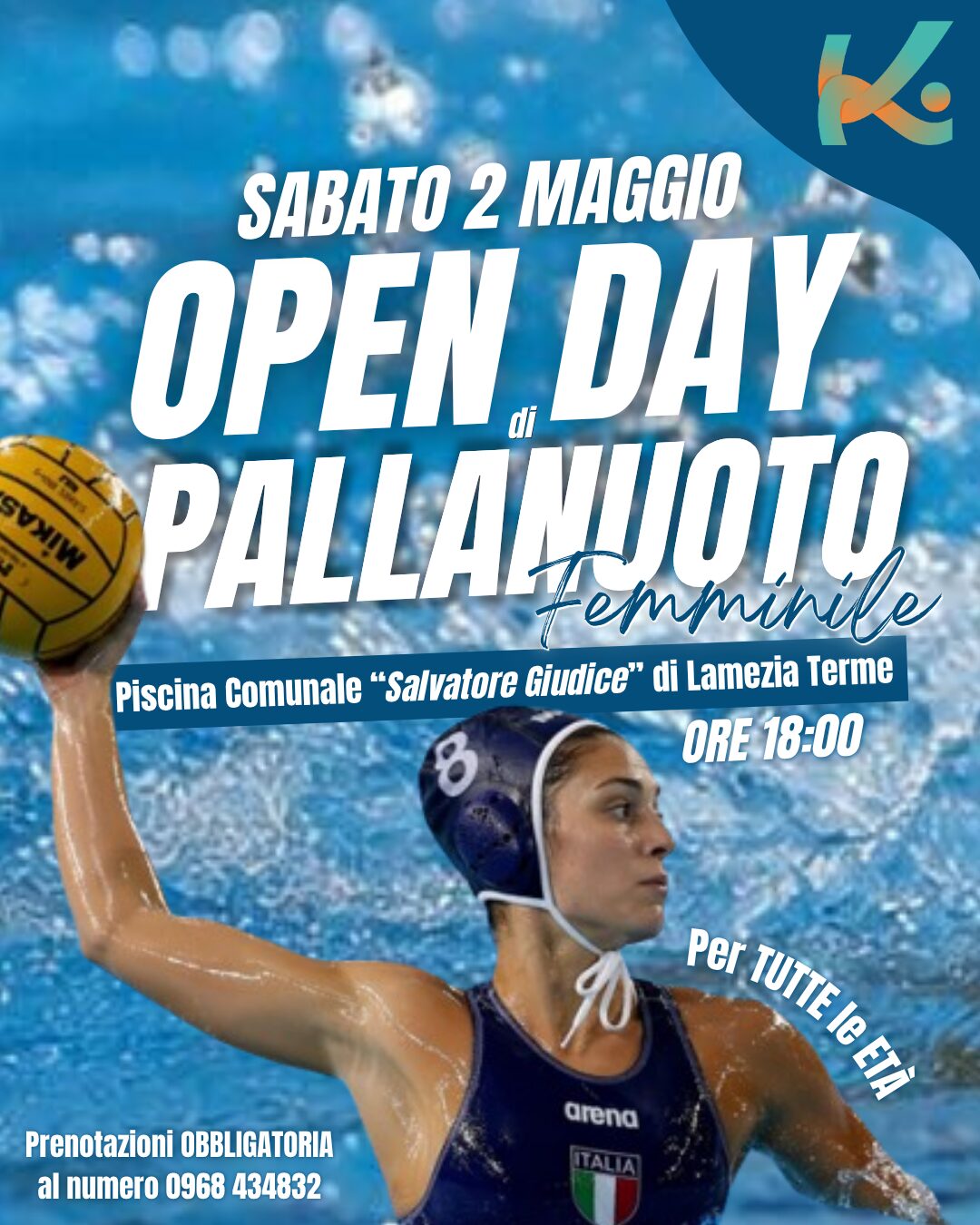 locandina Pallanuoto Femminile - OPEN DAY