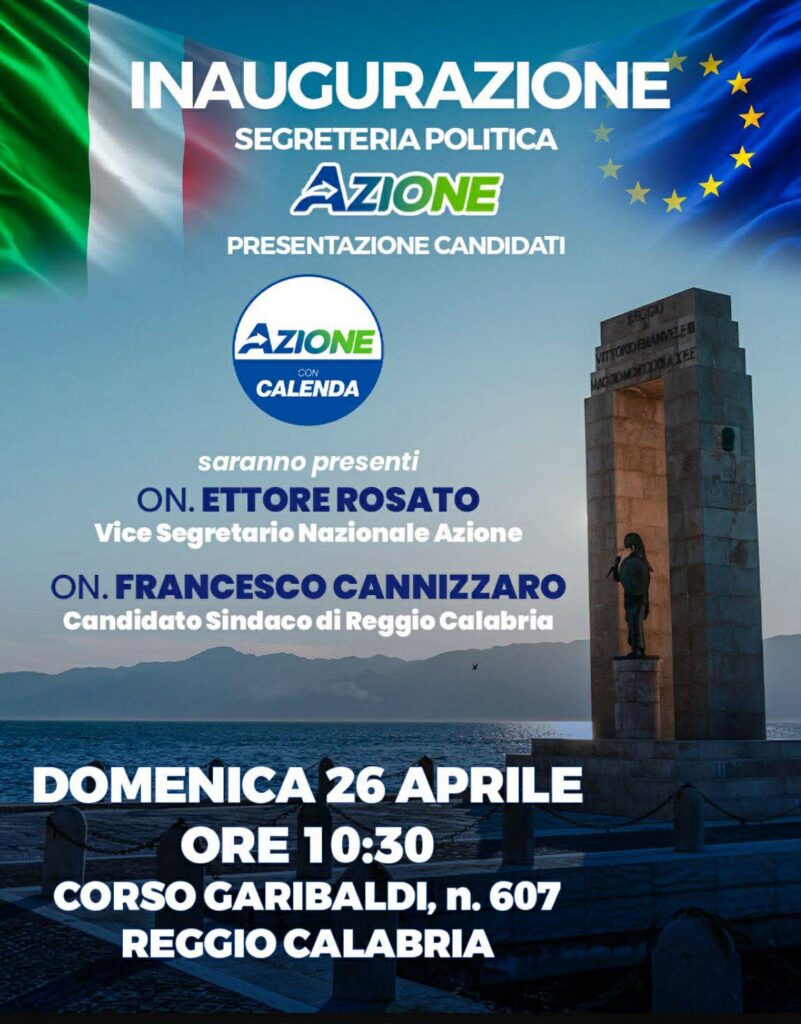 locandina apertura segreteria politica azione
