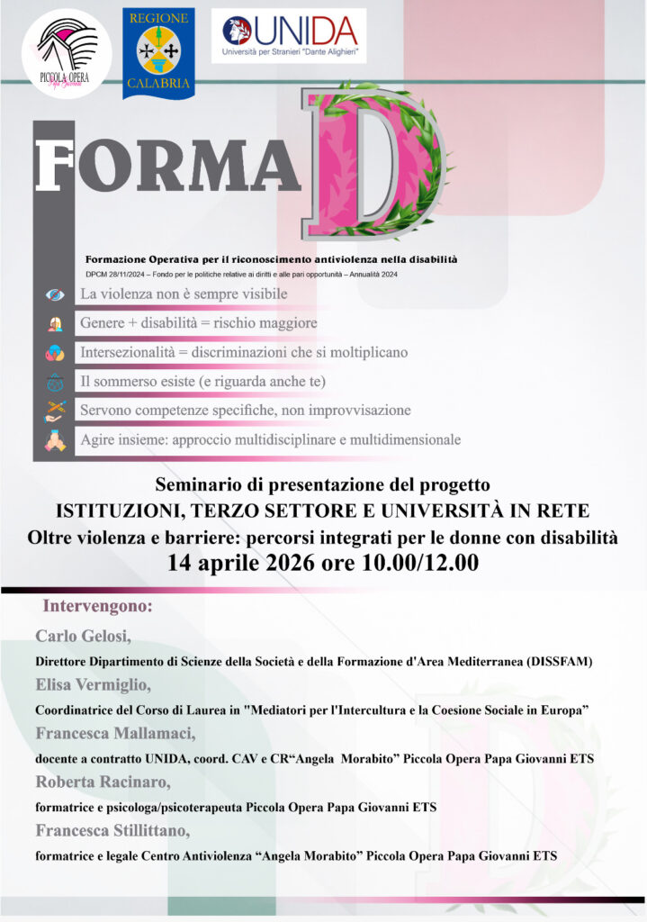 locandina progetto FORMA D