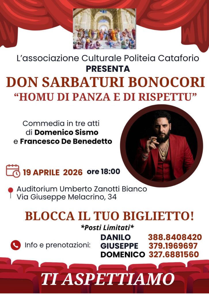 locandina spettacolo don sarbaturi bonocori