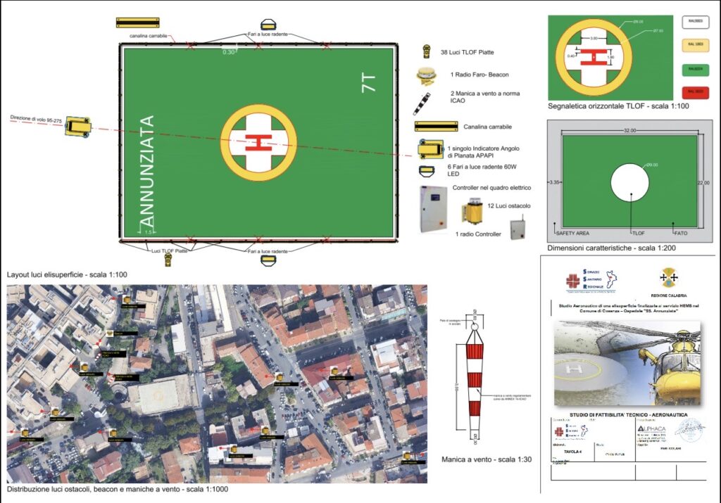mappa nuovi lavori elisoccorso annunziata