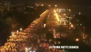 notte bianca reggio calabria dall'alto