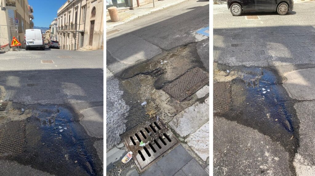 perdita d'acqua in pieno centro