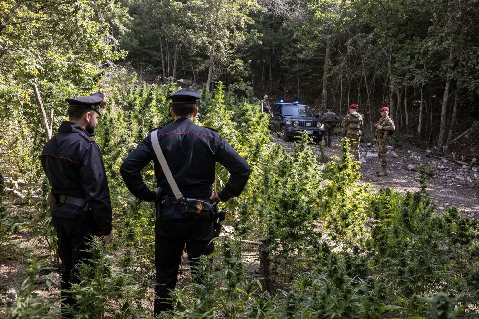 piantagione droga carabinieri