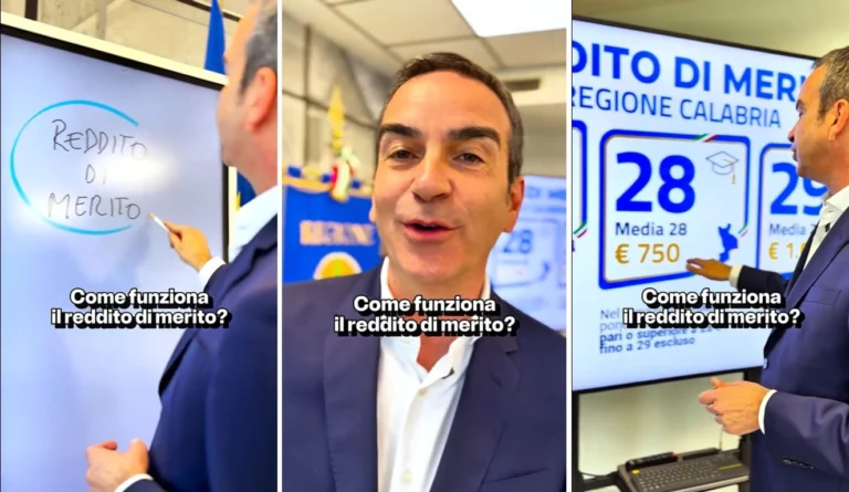 Calabria, Occhiuto spiega come funziona il Reddito di Merito: 1.000 euro al mese per gli studenti universitari, “studiare conviene” | DETTAGLI