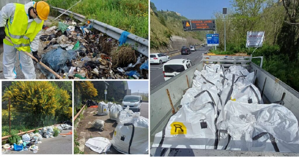 rimozione rifiuti anas Calabria