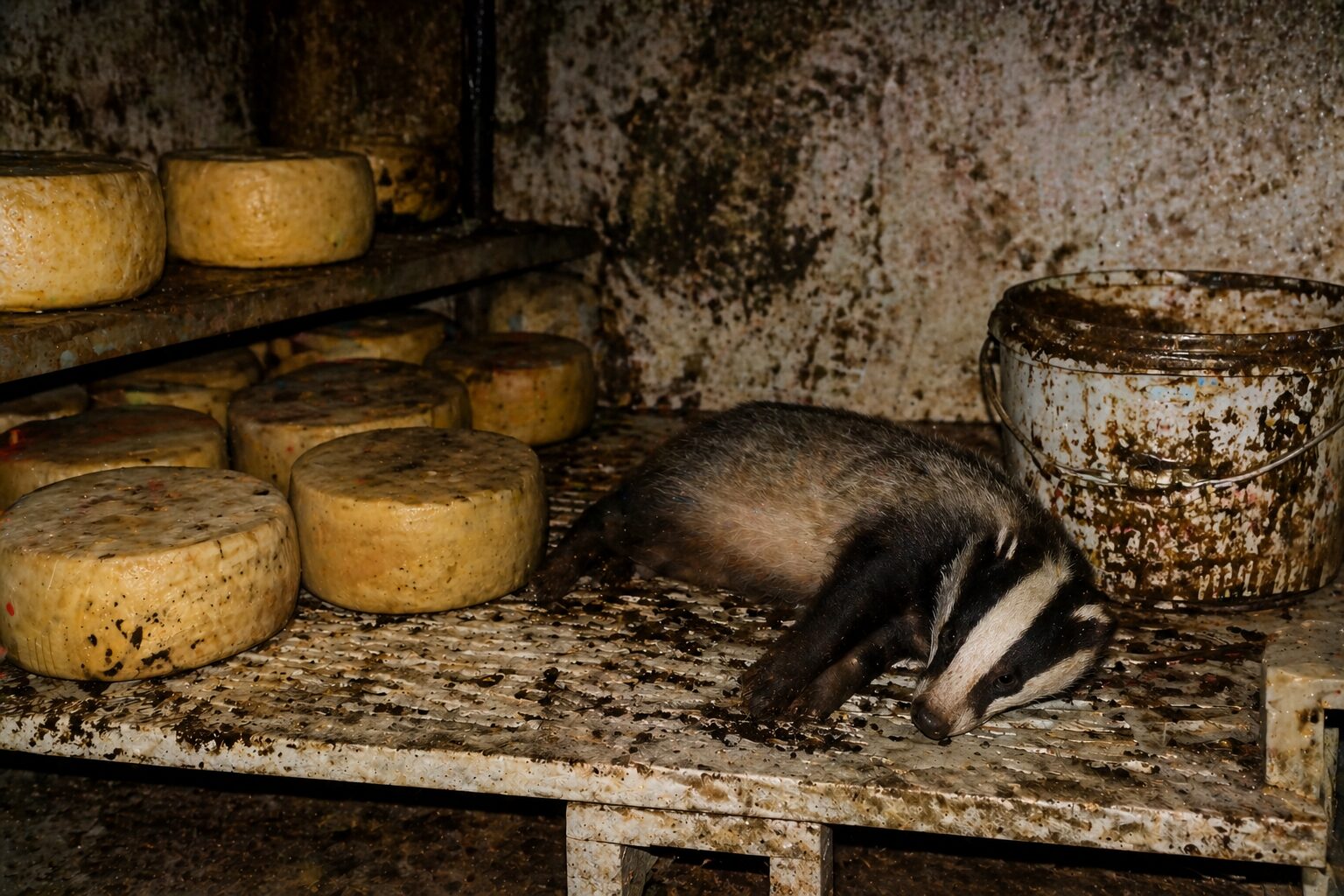 sequestrati formaggi e tasso morto