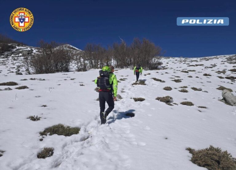 Paura sulle Madonie: padre e figlio dispersi nella neve salvati in extremis dall’elicottero della Polizia e dal Soccorso Alpino
