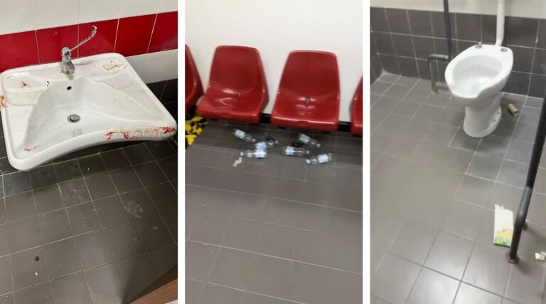 Reggio Calabria, la vergogna è anche al PalaCalafiore! Sporcizia, degrado e macchie di sangue: Reggio BiC furiosa