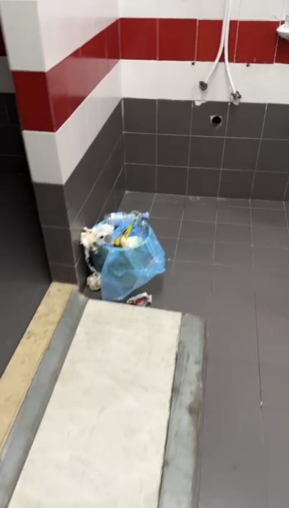 sporcizia e degrado al palacalafiore