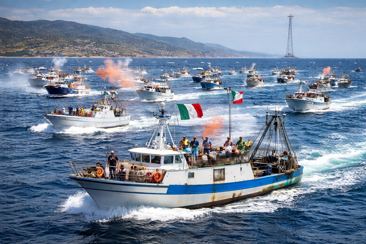 stop traffico navi stretto di messina