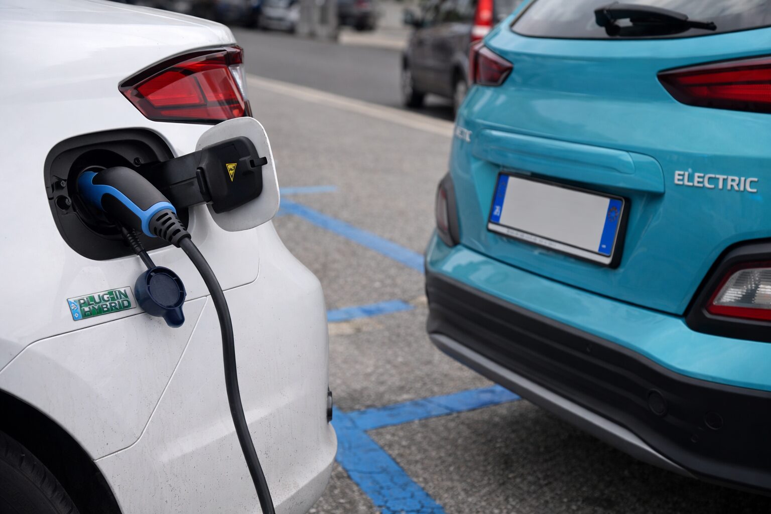 strisce blu auto ecologiche