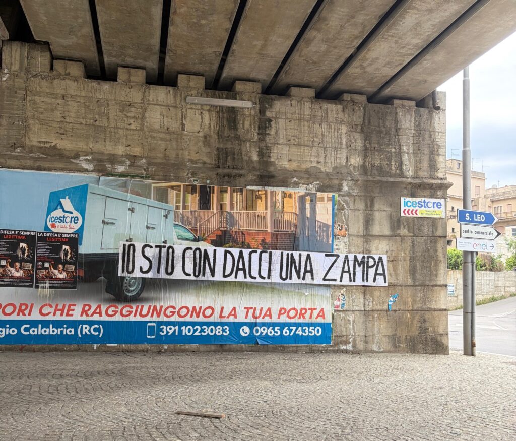 striscioni canile mortara