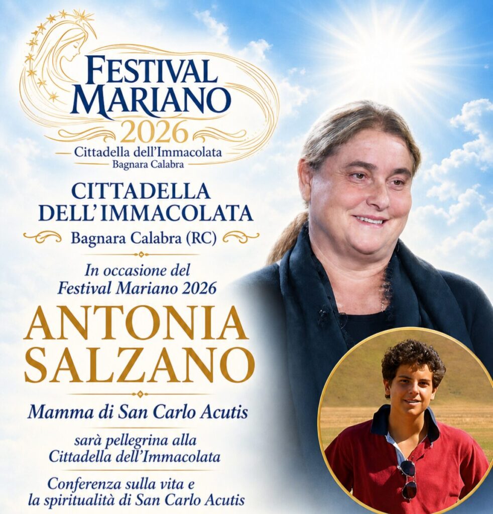 Antonia Salzano in visita alla Cittadella dell'Immacolata di Bagnara