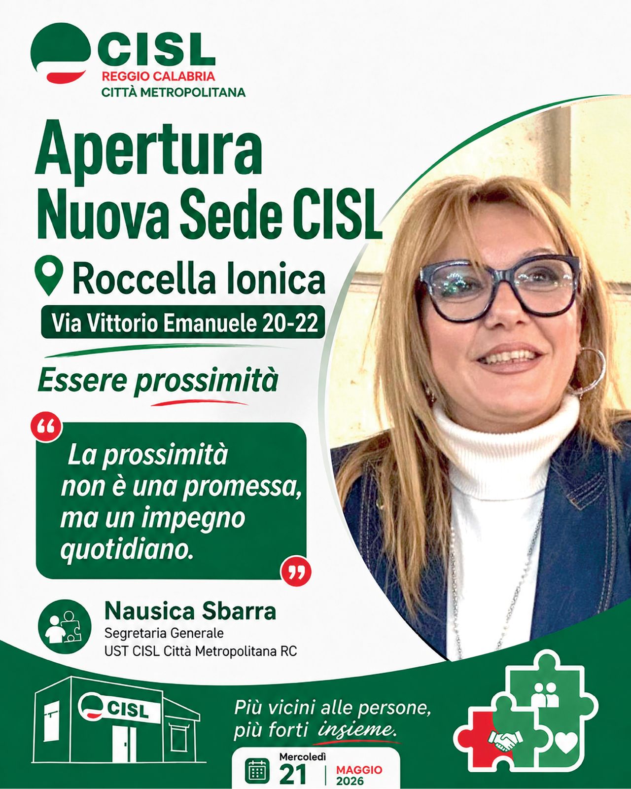 Apertura Sede Cisl Roccella Jonica