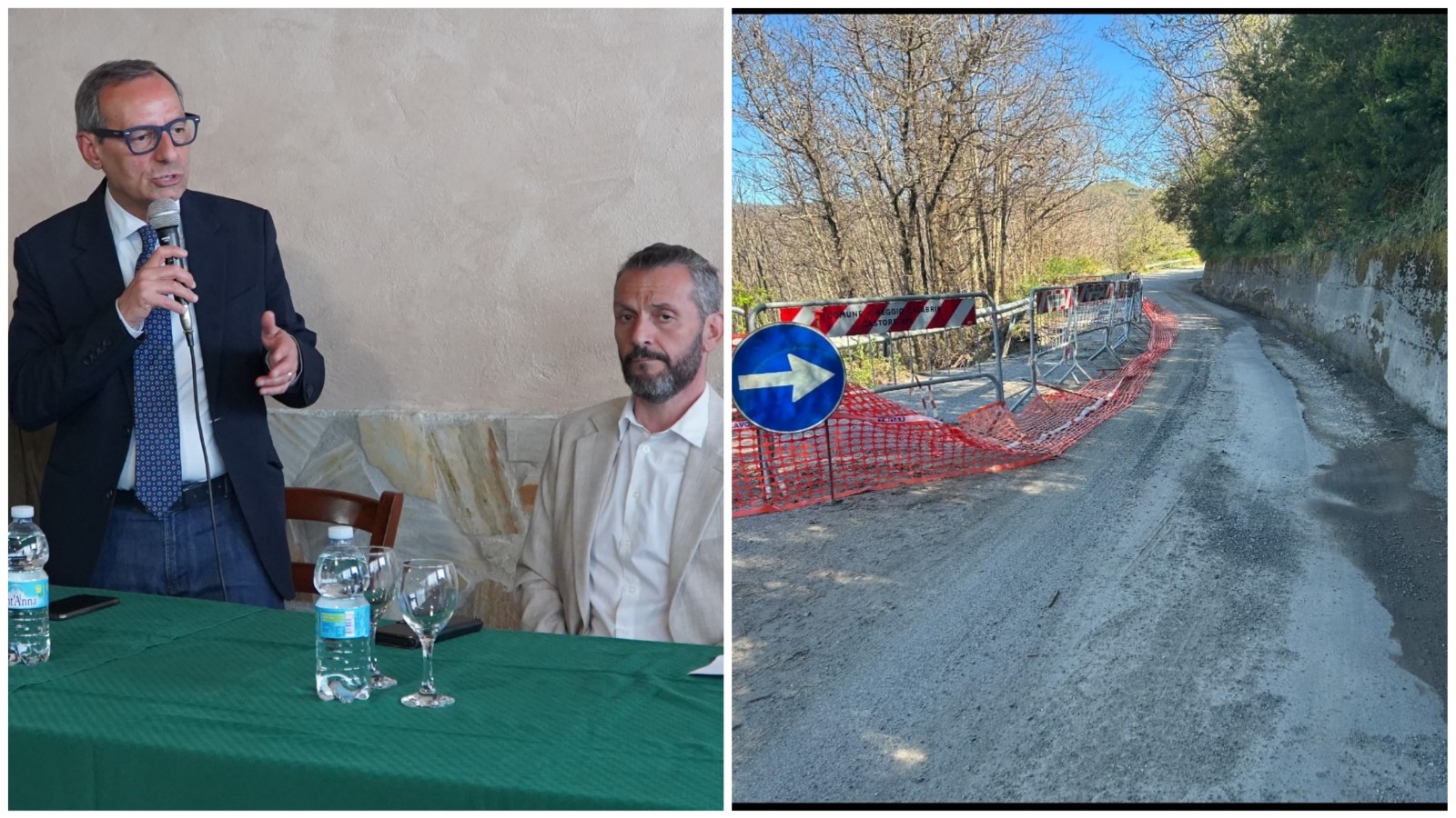 Battaglia Sorgonà lavori strada Ortì