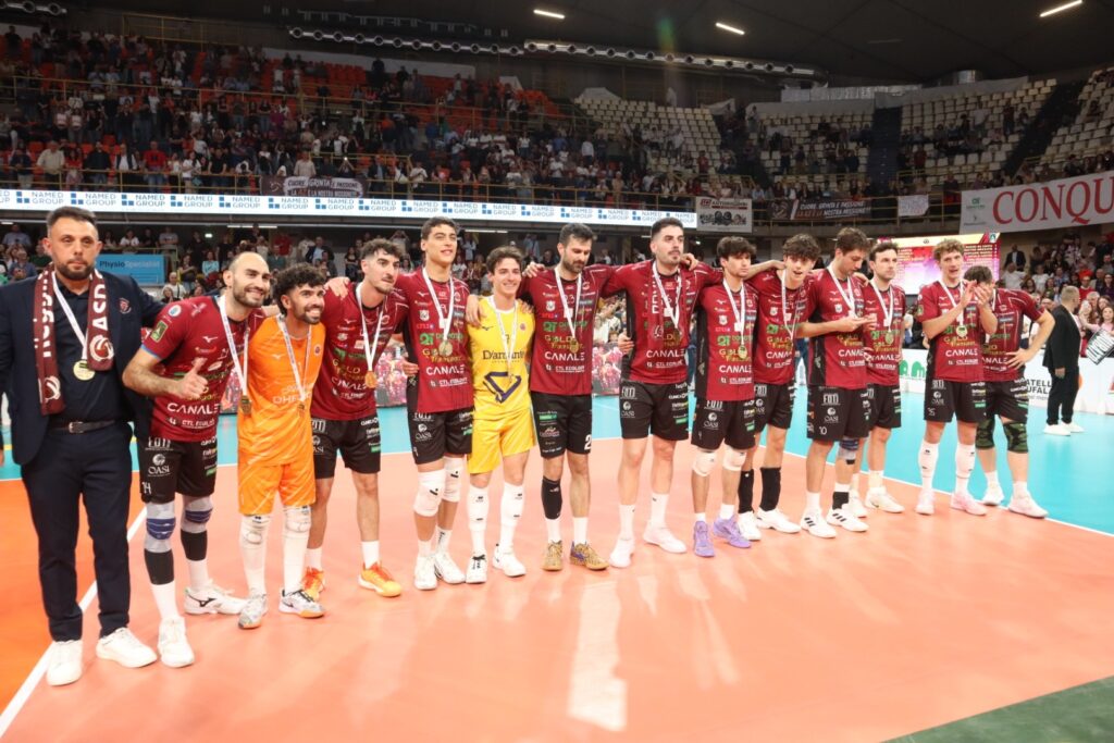 Domotek Volley Reggio Calabria premiazione Serie A2