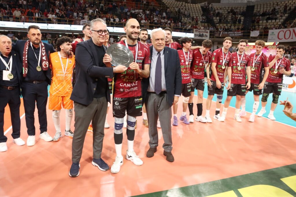 Domotek Volley Reggio Calabria premiazione Serie A2